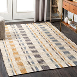 Lexington LEX-2314 Cottage Jute, Cotton Rug LEX2314-810 Beige, Camel, Black, Dark Blue 80% Jute, 20% Cotton 8' x 10'