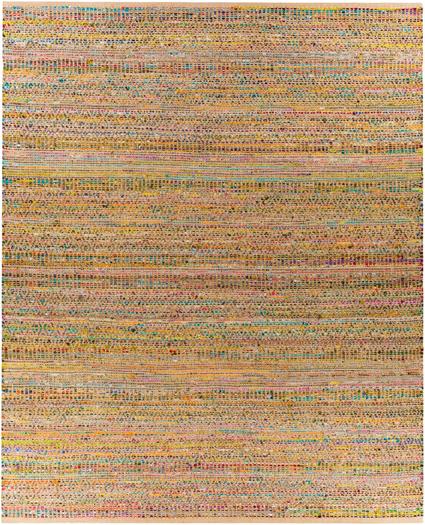 Lexington LEX-2316 Cottage Jute, Cotton Rug LEX2316-810 Beige, Camel, Navy, Saffron, Bright Orange, Burnt Orange, Emerald, Sky Blue, Black 60% Jute, 40% Cotton 8' x 10'