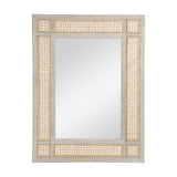 Cavendish Boho Mirror with Wicker Caning, Natural