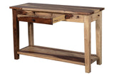 Porter Designs Taos Solid Sheesham Wood Natural Console Table Natural 05-196-10-9012N