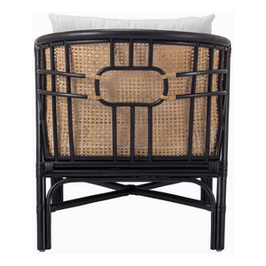 Ferrara Rattan Accent Chair Black/Natural