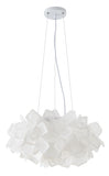 Bethel White LED Chandelier in Metal & Acrylic