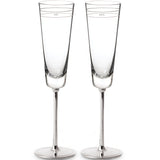 Kate Spade Darling Point™ "Mr." And "Mrs." 2-Piece Champagne Flute Set 792160 792160-LENOX