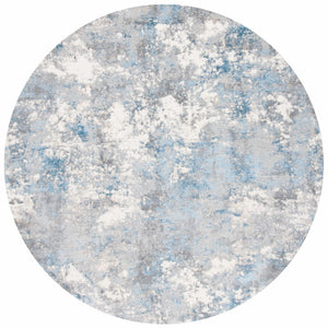 Lagoon 500 Lagoon 521 Contemporary Power Loomed 60% Polypropylene 40% Polyester Rug Light Grey / Light Blue