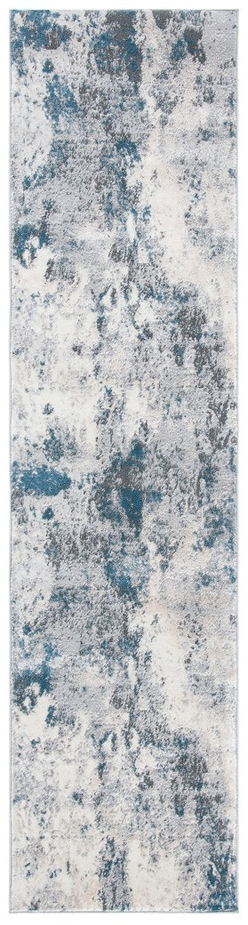 Lagoon 500 Lagoon 522 Contemporary Power Loomed 60% Polypropylene 40% Polyester Rug Grey / Turquoise