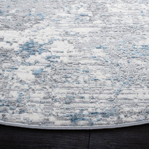 Lagoon 500 Lagoon 570 Contemporary Power Loomed 60% Polypropylene 40% Polyester Rug Ivory / Blue
