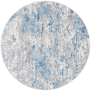 Lagoon 500 Lagoon 570 Contemporary Power Loomed 60% Polypropylene 40% Polyester Rug Ivory / Blue