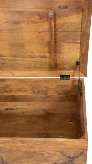 Porter Designs Alpine Solid Wood Transitional Coffee Table Natural 05-215-12-5548