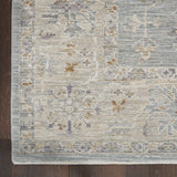 Nourison Asher ASR05 Persian Machine Made Power-loomed Indoor only Area Rug Blue 9'3" x 12'7" 99446807328