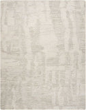 Nourison Ellora ELL01 Modern Handmade Knotted Indoor only Area Rug Ivory/Grey 7'9" x 9'9" 99446384676