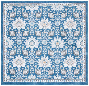 Liberty 700 Liberty 742 Country & Floral Power Loomed Polyester Rug Dark Blue / Ivory