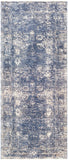 Lincoln LIC-2303 Traditional Polyester Rug LIC2303-3310 Navy, Denim, Sky Blue, Beige, White 100% Polyester 3'3" x 10'