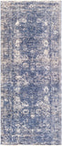 Lincoln LIC-2303 Traditional Polyester Rug LIC2303-338 Navy, Denim, Sky Blue, Beige, White 100% Polyester 3'3" x 8'