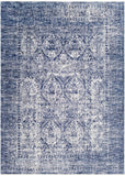 Lincoln LIC-2305 Traditional Polyester Rug LIC2305-9131 Navy, Denim, Sky Blue, Beige, White 100% Polyester 9' x 13'1"
