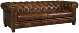 SS Traditional/Formal Chester Stationary Sofa in Leather SS195-03-087