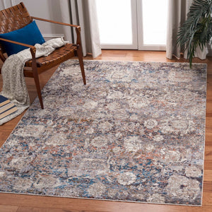 Limitee 700 Limitee 798 Transitional Power Loomed 70% Polyester, 30% Viscose Rug Charcoal / Beige