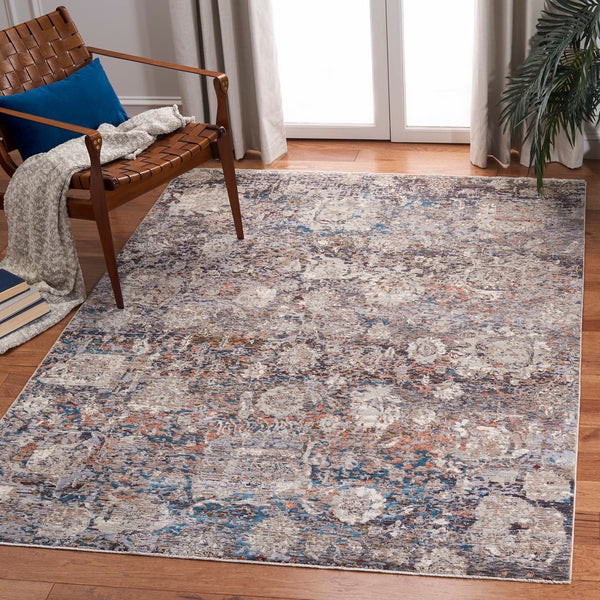 Limitee 700 Limitee 798 Transitional Power Loomed 70% Polyester, 30% Viscose Rug Charcoal / Beige