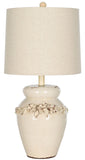 Safavieh - Set of 2 - Marquesa Lamp Vase 24" Cream Gold Cotton Ceramic LIT4043A-SET2 683726519577
