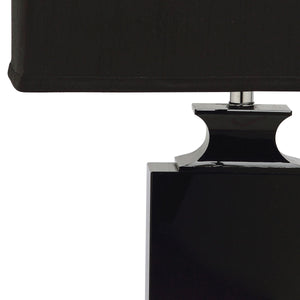 Safavieh Darcy Lamp Crystal Urn 23.5" Black Chrome Silver Cotton Polyester LIT4121A 683726678441