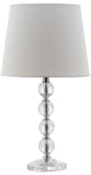 Safavieh Nola, 17 Inch, Clear/Chrome, Crystal/Iron Table Lamp Set Of 2 W/ Usb Port​ -Set Of 2 Clear / Chrome Crystal LIT4123C-SET2-U