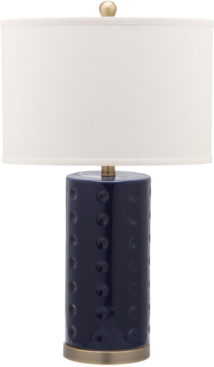 Safavieh Roxanne 26 Inch H Table Lamp -Set Of 2 Navy Ceramic LIT4152A-SET2