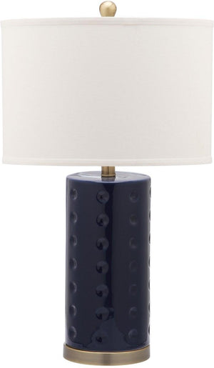 Safavieh Roxanne 26 Inch H Table Lamp -Set Of 2 Navy Ceramic LIT4152A-SET2
