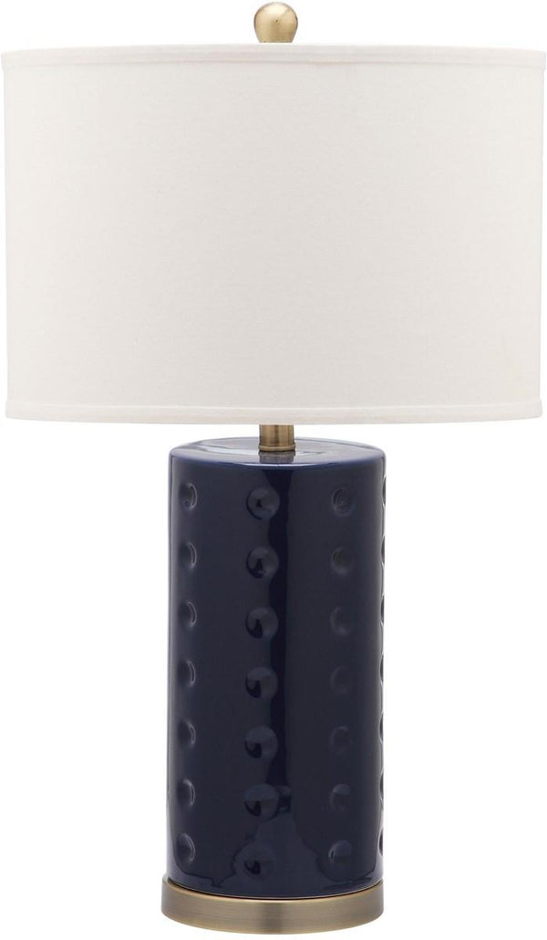 Safavieh Roxanne 26 Inch H Table Lamp -Set Of 2 Navy Ceramic LIT4152A-SET2