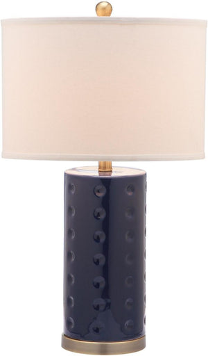 Safavieh Roxanne 26 Inch H Table Lamp -Set Of 2 Navy Ceramic LIT4152A-SET2