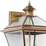 Safavieh Virginia Light Sconce Triple 17.75" Brass Clear Glass Steel LIT4223A 683726361282