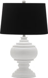 Safavieh Callaway Table Lamp 26.5" White Black Silver Polyester Resin LIT4257A 683726400912