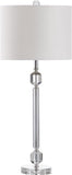 Safavieh - Set of 2 - Cosna Table Lamp 28.5" Clear Off White Silver Cotton Crystal LIT4281A-SET2 683726404163