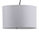 Safavieh Lyra Floor Lamp Adjustable Arc 111" Chrome Black Off White Cotton Metal LIT4353A 683726572282