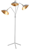 Safavieh Iris Floor Lamp 69.5" White Gold Metal LIT4361A 889048099562