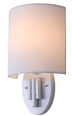 Safavieh - Set of 2 - Darlene Wall Sconce 14.75" Silver Off White Cotton Iron LIT4411B-SET2 889048118973