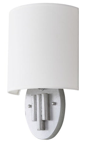 Safavieh - Set of 2 - Darlene Wall Sconce 14.75" Silver Off White Cotton Iron LIT4411B-SET2 889048118973