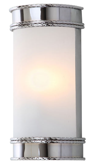 Safavieh - Set of 2 - Florence Wall Sconce 12" Chrome White Acrylic Iron LIT4412A-SET2 889048118997