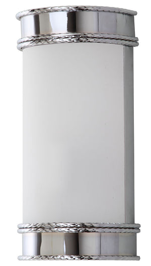 Safavieh - Set of 2 - Florence Wall Sconce 12" Chrome White Acrylic Iron LIT4412A-SET2 889048118997