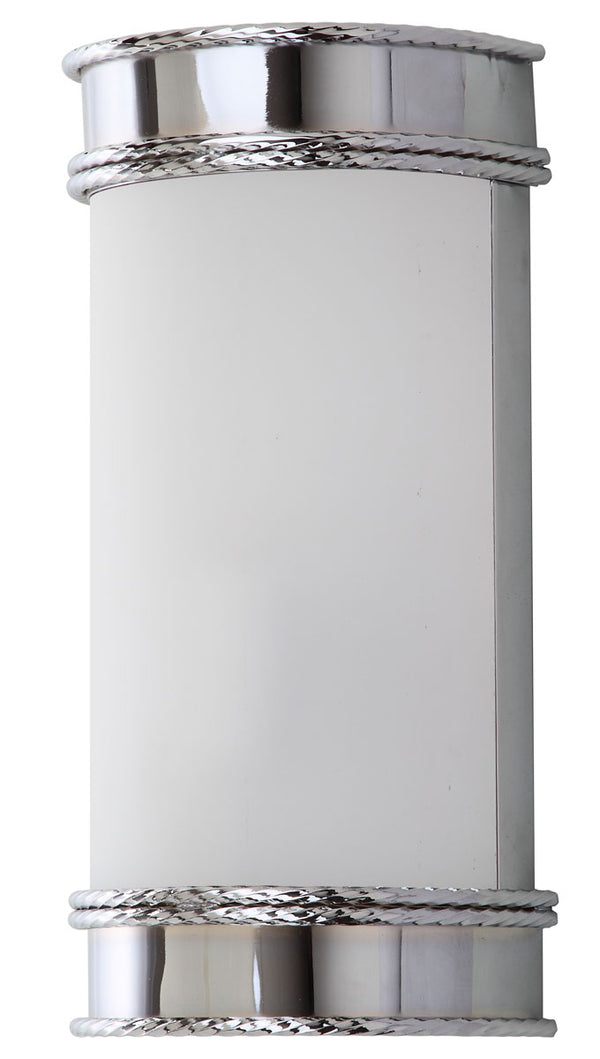 Safavieh - Set of 2 - Florence Wall Sconce 12" Chrome White Acrylic Iron LIT4412A-SET2 889048118997