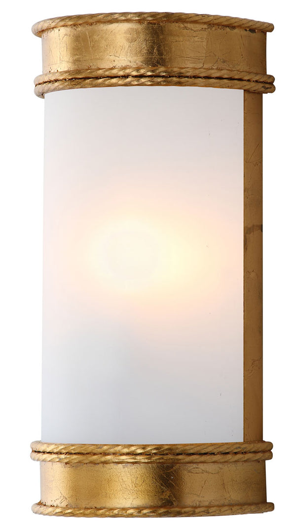 Safavieh - Set of 2 - Florence Wall Sconce 12" Gold White Acrylic Iron LIT4412C-SET2 889048119017