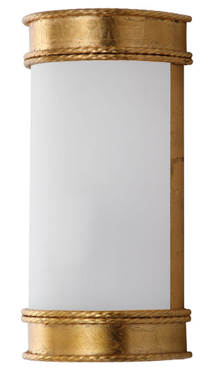 Safavieh - Set of 2 - Florence Wall Sconce 12" Gold White Acrylic Iron LIT4412C-SET2 889048119017