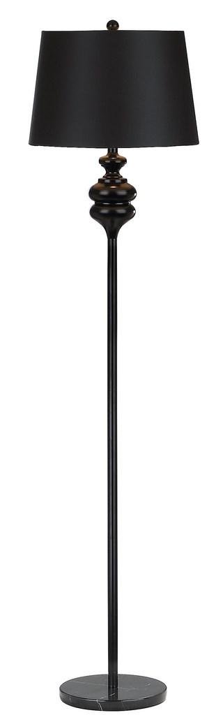 Safavieh Torc Floor Lamp 67.5" Black Gold Cotton Metal LIT4471A 889048177581