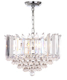 Safavieh Hampton Pendant Glass 2 Light 16.5" Chrome Clear Acrylic Metal LIT4490A 889048179530
