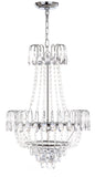 Safavieh Sonja Pendant 3 Light 18" Chrome Clear Acrylic Metal LIT4491A 889048179547