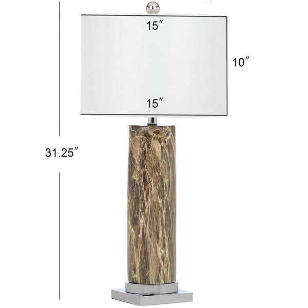 Sonia Faux Marble 31.25-Inch H Table Lamp
