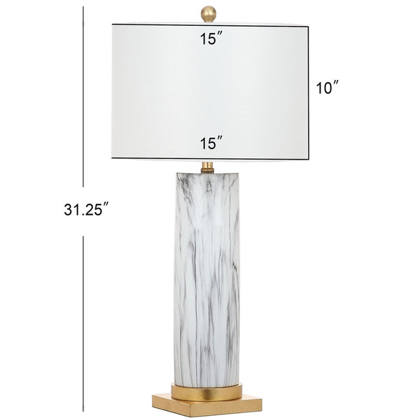 Sonia Faux Marble 31.25-Inch H Table Lamp