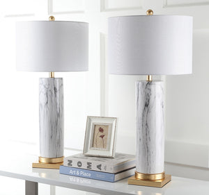 Sonia Faux Marble 31.25-Inch H Table Lamp