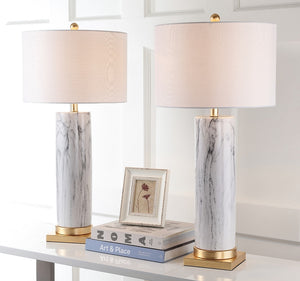 Sonia Faux Marble 31.25-Inch H Table Lamp