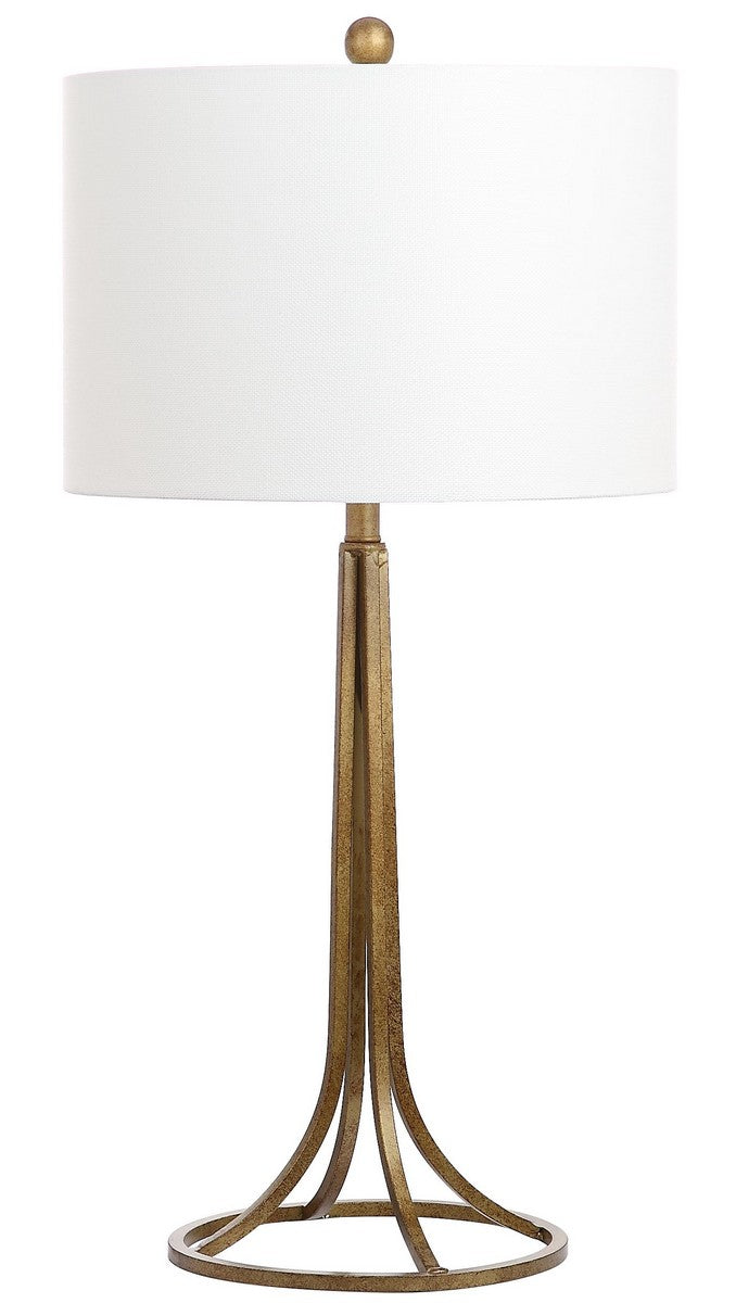 Safavieh - Set of 2 - Mckenna Table Lamp 30" Antique Bronze Off White Gold Cotton Metal LIT4527A-SET2 889048211414