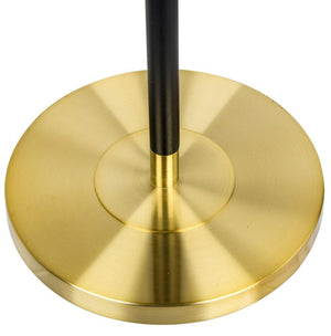 Safavieh Janell End Table Floor Lamp 65" Black Off White Brass Cotton Wood LIT4529B 889048206793