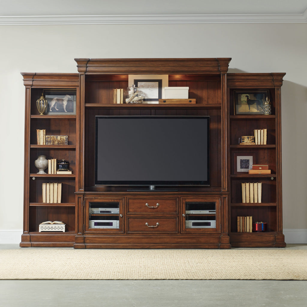 Hooker Furniture Clermont Poplar Solids and Cherry Veneers Entertainment Console 5271-70456